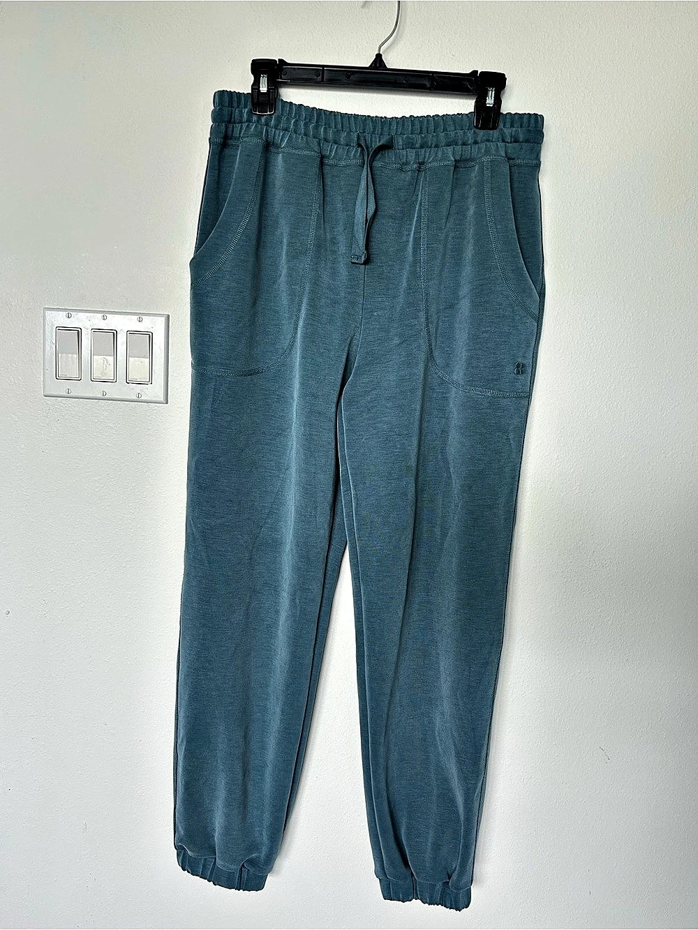 Sweaty Betty Gary Yoga Pants Blue Joggers Size Medium NWOT